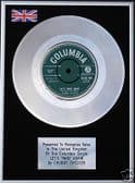CHUBBY CHECKER - 7"Platinum Disc - LET'S TWIST AGAIN