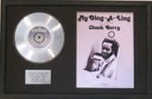 CHUCK BERRY -Platinum Disc &Song Sheet-MY DING-A-LING