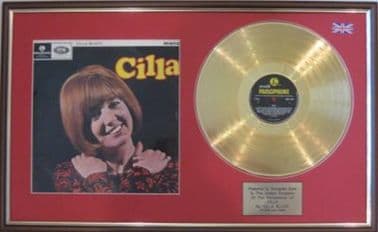 CILLA BLACK - 24 Carat Gold Disc & cover - CILLA