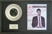 Cliff Richard - 7" Platinum Disc & Song Sheet - Congratulations