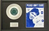 CLIFF RICHARD - 7" Platinum Disc+Song Sheet- PLEASE DON'T TEASE