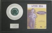 CLIFF RICHARD - 7" Platinum Disc & songsheet - LIVING DOLL