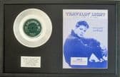 CLIFF RICHARD- 7" Platinum Disc & Songsheet - TRAVELLIN' LIGHT