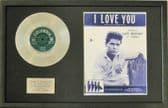 CLIFF RICHARD-PlatinumDisc&SongSheet-I LOVEYOU