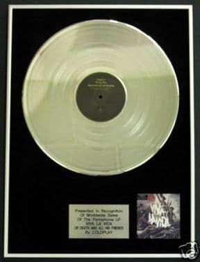 COLDPLAY -  Platinum Disc LP - VIVA LA VIDA