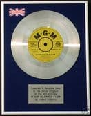 CONNIE FRANCIS -7"Platinum Disc MY HEART HAS A MIND OF-