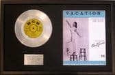 CONNIE FRANCIS Platinum Disc & Songsheet VACATION