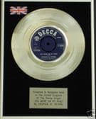CRISPIAN ST PETERS 7" Platinum Disc YOU WERE ON MY MIND