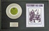 CUPIDS INSPIRATION - Platinum Disc & Song Sheet - YESTERDAY HAS GONE