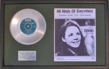 DANA -Platinum Disc & Songsheet-ALL KINDS OF EVERYTHING