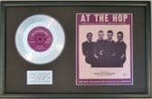 DANNY & JUNIORS 7"Platinum Disc &songsheet AT THE HOP