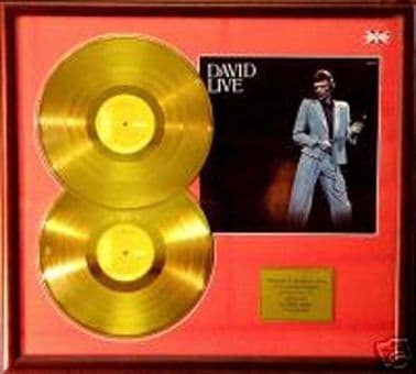 David Bowie 24 Carat Gold Double Disc + Cover - David Live