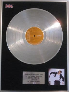 DAVID BOWIE - LP Platinum Disc - LODGER