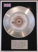 DAVID SOUL - 7"Platinum Disc-DON'T GIVE UP ON US
