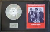 Depeche Mode - 7" Platinum Disc  with Song Sheet- Just  Cant Get Enough