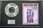 DIANA ROSS AND THE SUPREMES - Platinum Disc & Song Sheet - FOREVER CAME TODAY