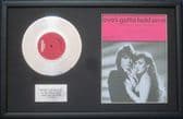 DOLLAR - 7" Platinum Disc & Song Sheet - LOVE'S GOTTA HOLD ON ME