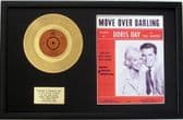 DORIS DAY -24 Carat Gold 7inch Disc & Song Sheet- MOVE OVER DARLING