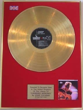EDDIE COCHRAN - 24 Carat Gold Disc -