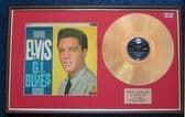 Elvis Presley - 24 Carat Gold Disc and Cover - G I BLUES
