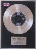 ELVIS PRESLEY - 7" Platinum Disc - A FOOL SUCH AS I