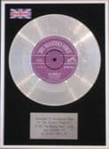 ELVIS PRESLEY - 7" Platinum Disc - ALL SHOOK UP