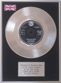 ELVIS PRESLEY - 7" Platinum Disc - GOOD LUCK CHARM