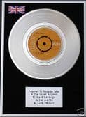 ELVIS PRESLEY - 7" Platinum Disc - IN THE GHETTO