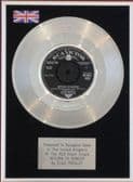 ELVIS PRESLEY - 7" Platinum Disc - RETURN TO SENDER