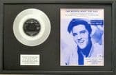 ELVIS PRESLEY - 7" Platinum Disc+Song Sheet- ONE BROKEN HEART FOR SALE