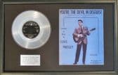 ELVIS PRESLEY-7"Platinum Disc & Songs-DEVIL IN DISGUISE