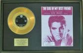 ELVIS PRESLEY-Gold Disc & Song Sheet-THE GIRL OF