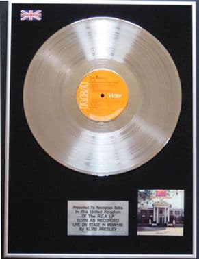 Elvis Presley - LP Platinum Disc - Live in Memphis