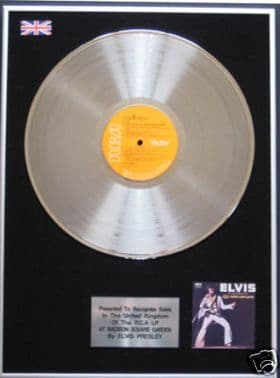 ELVIS PRESLEY - LP Platinum Disc- MADISON SQUARE GARDEN