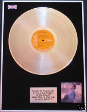ELVIS PRESLEY - LP Platinum Disc -ROCK'N'ROLL NO 2
