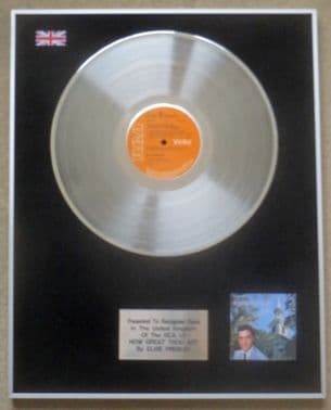 ELVIS PRESLEY - Platinum Disc LP - HOW GREAT THOU ART