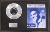 ELVIS PRESLEY-Platinum Disc&Song Sheet-GOOD LUCK CHARM
