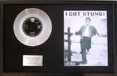 ELVIS PRESLEY -Platinum Disc&Song Sheet- I GOT STUNG