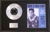 ELVIS PRESLEY-Platinum Disc&Song Sheet-ROCK-A-HULA-