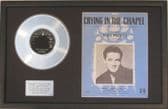 ELVIS PRESLEY-Platinum Disc & Songsheet-CRYING IN THE..