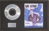 ELVIS PRESLEY-Platinum Disc& Songsheet- LOVE LETTERS