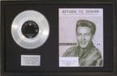 ELVIS PRESLEY-Platinum Disc& Songsheet-RETURN TO SENDER