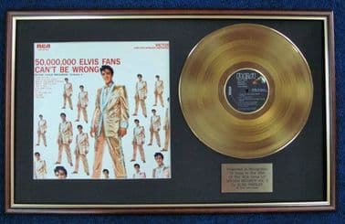 Elvis Presley - USA 24 Carat Gold Disc LP + Cover -Golden Records Vol 2