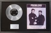 EVERLY BROTHERS - 7" Platinum Disc & Song Sheet - PROBLEMS