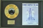 FLEETWOODS-Gold Disc & Song Sheet-COME SOFTLY TO ME