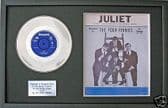 FOUR PENNIES - 7" Platinum Disc & songsheet - JULIET