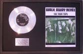 FOUR TOPS -7" Platinum Disc & Song Sheet-WALK AWAY RENE (alternative picture)