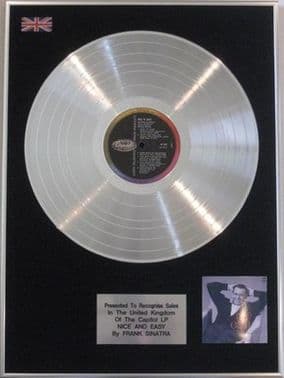 FRANK SINATRA -  Platinum Disc LP - NICE AND EASY