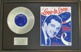 FRANKIE VAUGHAN-PlatinumDisc&SongSheet-LOOP DE LOOP