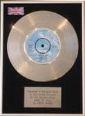 FREDA PAYNE - 7inch Platinum Disc - BAND OF GOLD